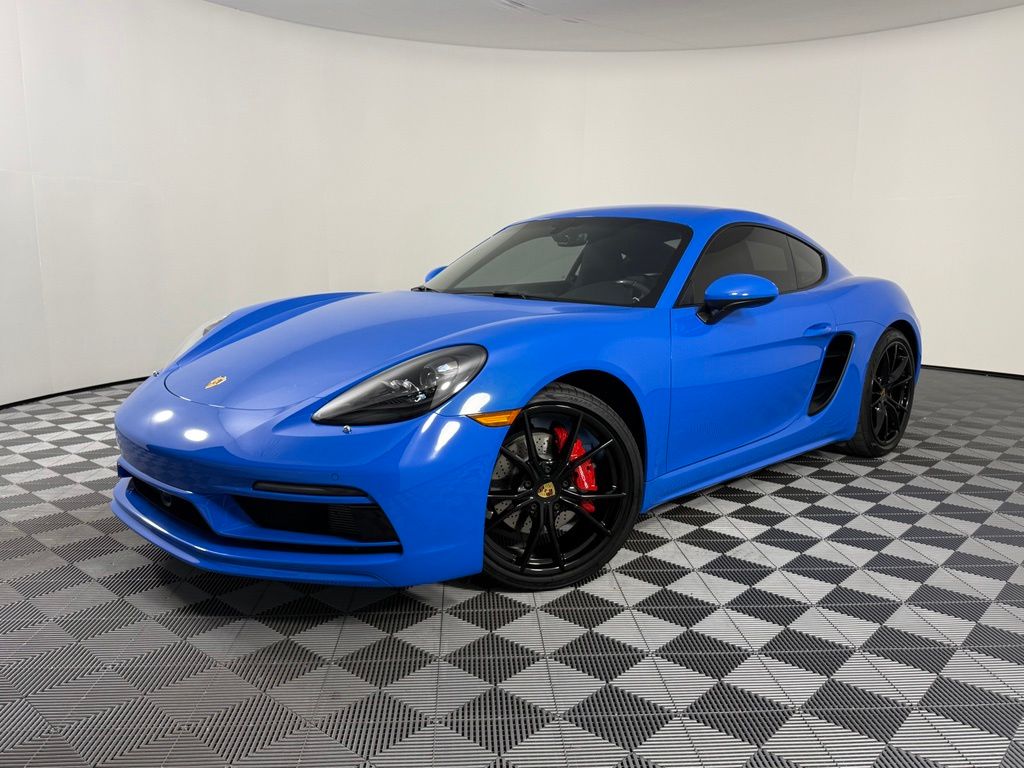 Shark Blue 2024 Porsche 718 Cayman Coupe Rear-Wheel Drive 7-Speed Automatic