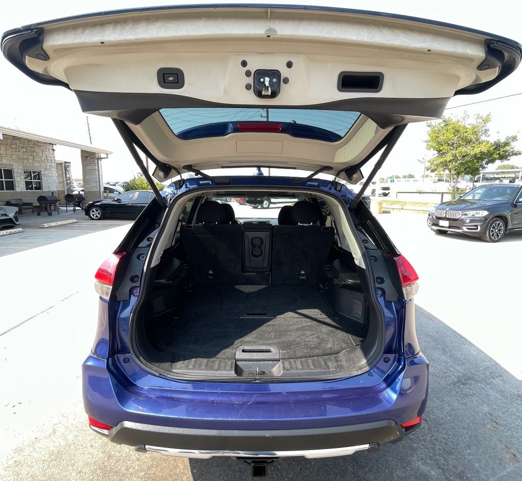 2018 Nissan Rogue SV Blue at Texan Dodge Chrysler Jeep Ram