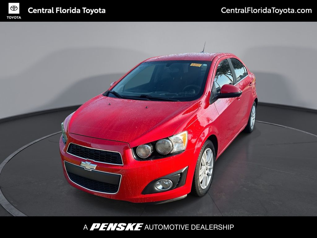 Red 2014 Chevrolet Sonic Sedan Front-Wheel Drive 6-Speed Automatic