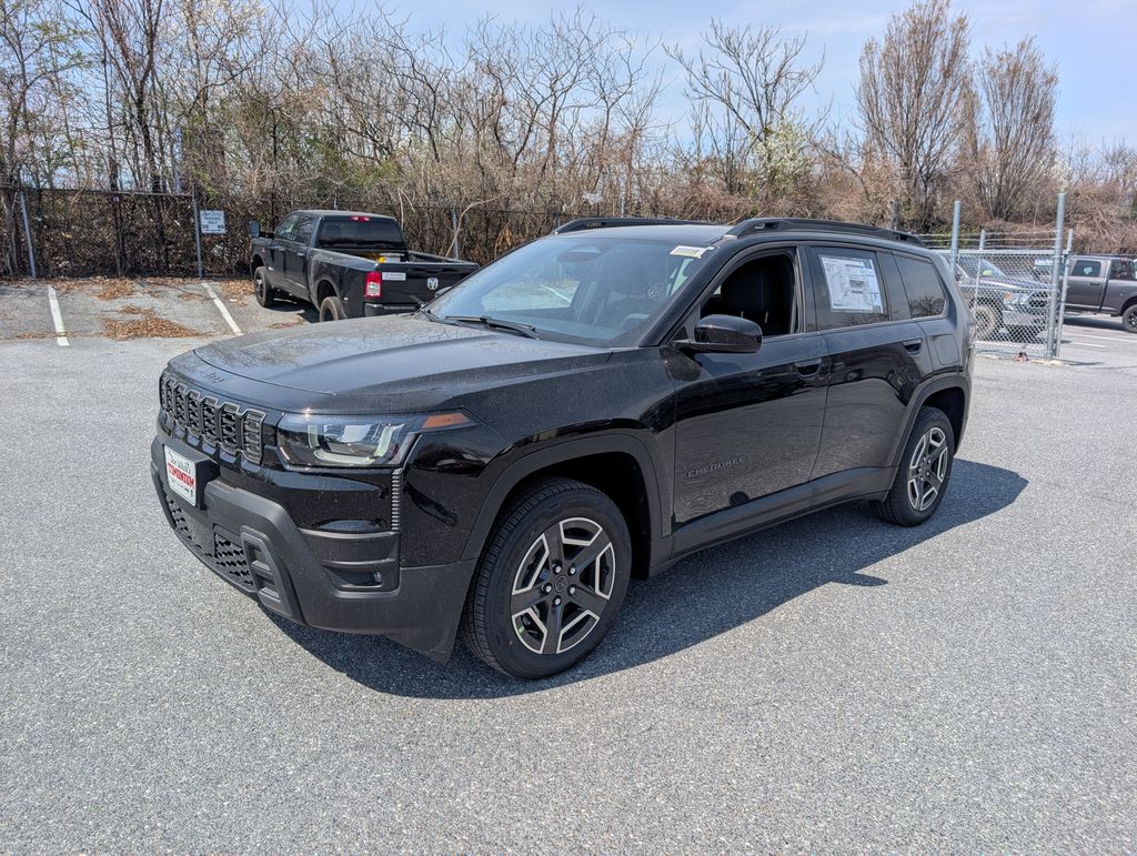 Diamond Black Crystal Pearlcoat 2026 Jeep Cherokee Laredo 4WD SUV / Crossover Four-Wheel Drive Continuously Variable Transmission