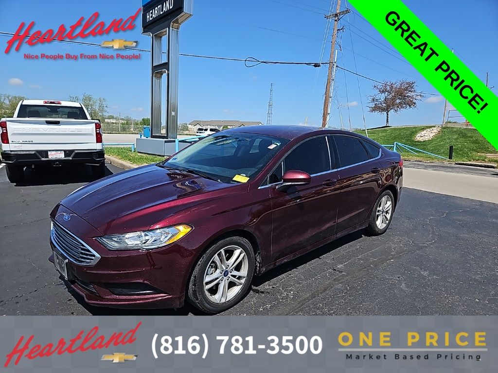 Red (Burgundy) 2018 Ford Fusion SE Sedan Front-Wheel Drive 6-Speed Automatic