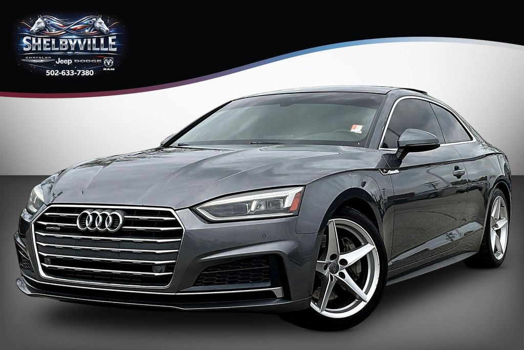 Monsoon Gray Metallic 2018 Audi A5 2.0T quattro Premium Plus Coupe AWD Coupe All-Wheel Drive 7-Speed Automatic