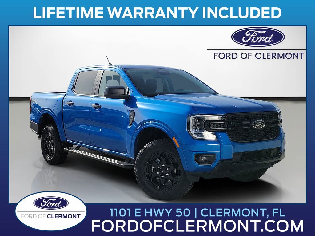 Velocity Blue Metallic 2026 Ford Ranger Pickup Truck Four-Wheel Drive Automatic