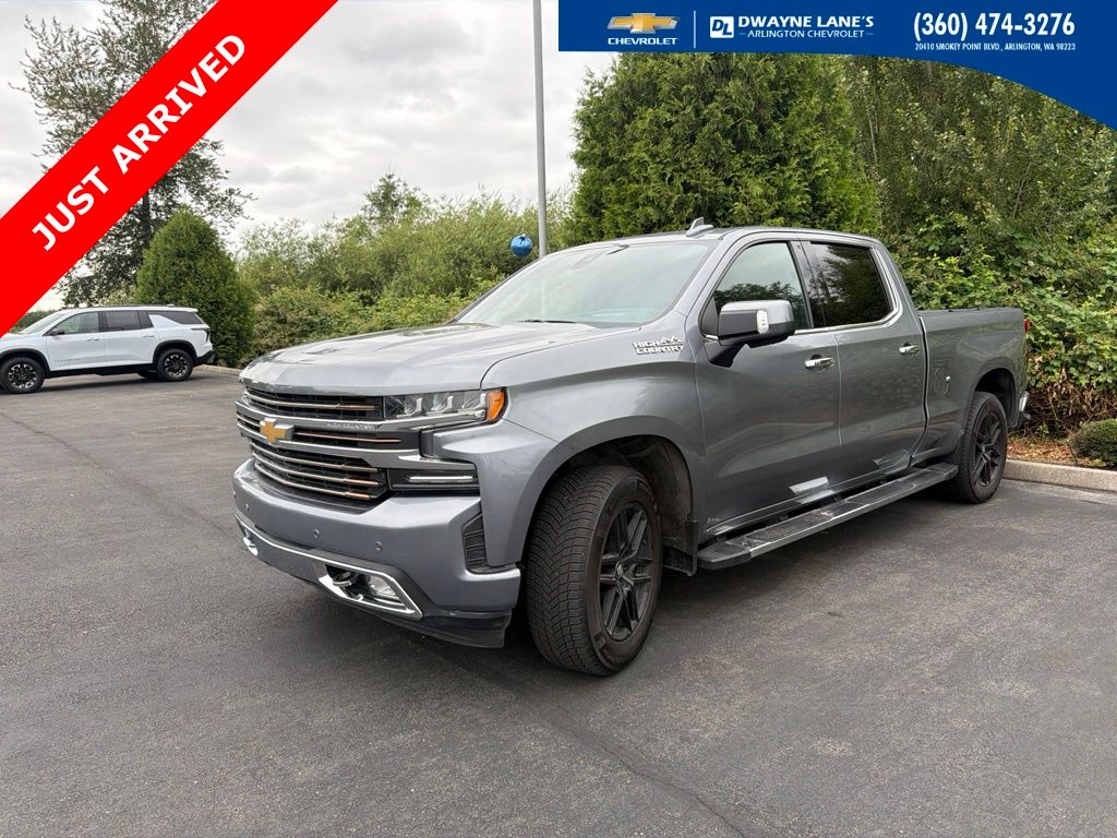 Gray (Satin Steel Metallic) 2021 Chevrolet Silverado 1500 Pickup Truck Four-Wheel Drive Automatic
