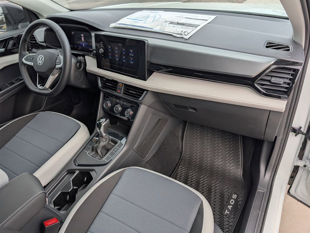 2026 Volkswagen Taos 1.5T S White at Texan Dodge Chrysler Jeep Ram
