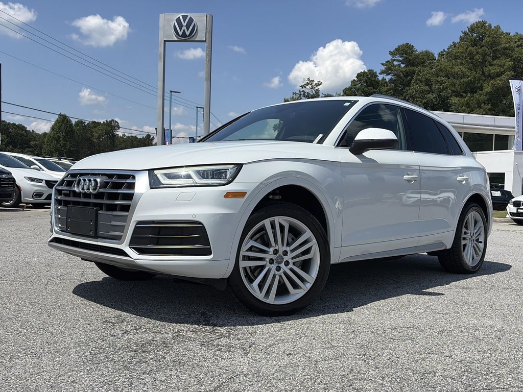 Glacier White 2019 Audi Q5 SUV / Crossover All-Wheel Drive 7-Speed Automatic