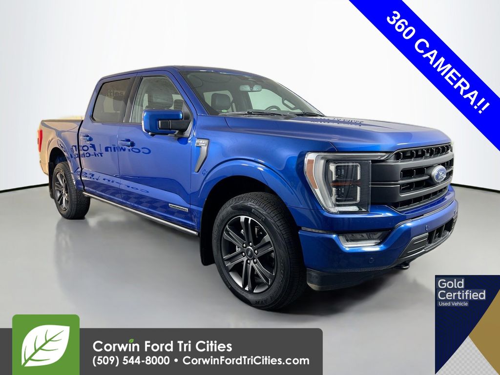 Atlas Blue Metallic 2022 Ford F-150 Pickup Truck Four-Wheel Drive Automatic