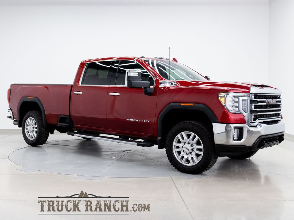 2022 Cayenne Red Tintcoat GMC Sierra 3500HD SLT 4X4 Truck