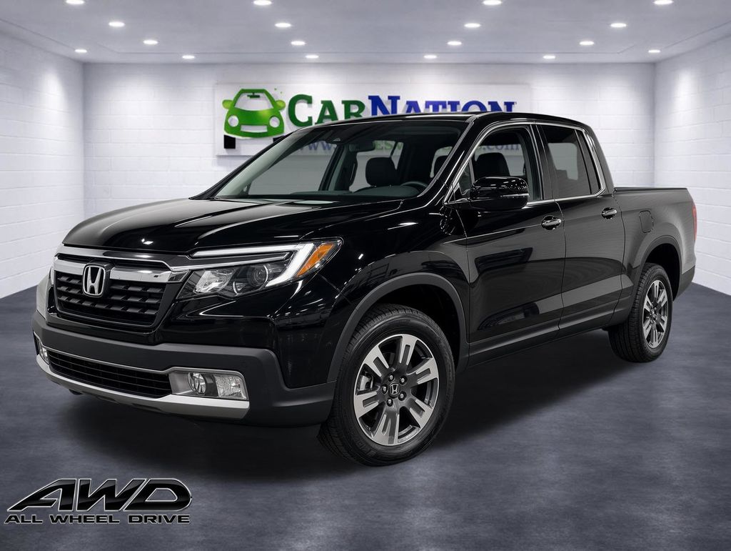 Black 2017 Honda Ridgeline Pickup Truck All-Wheel Drive 6-Speed Automatic