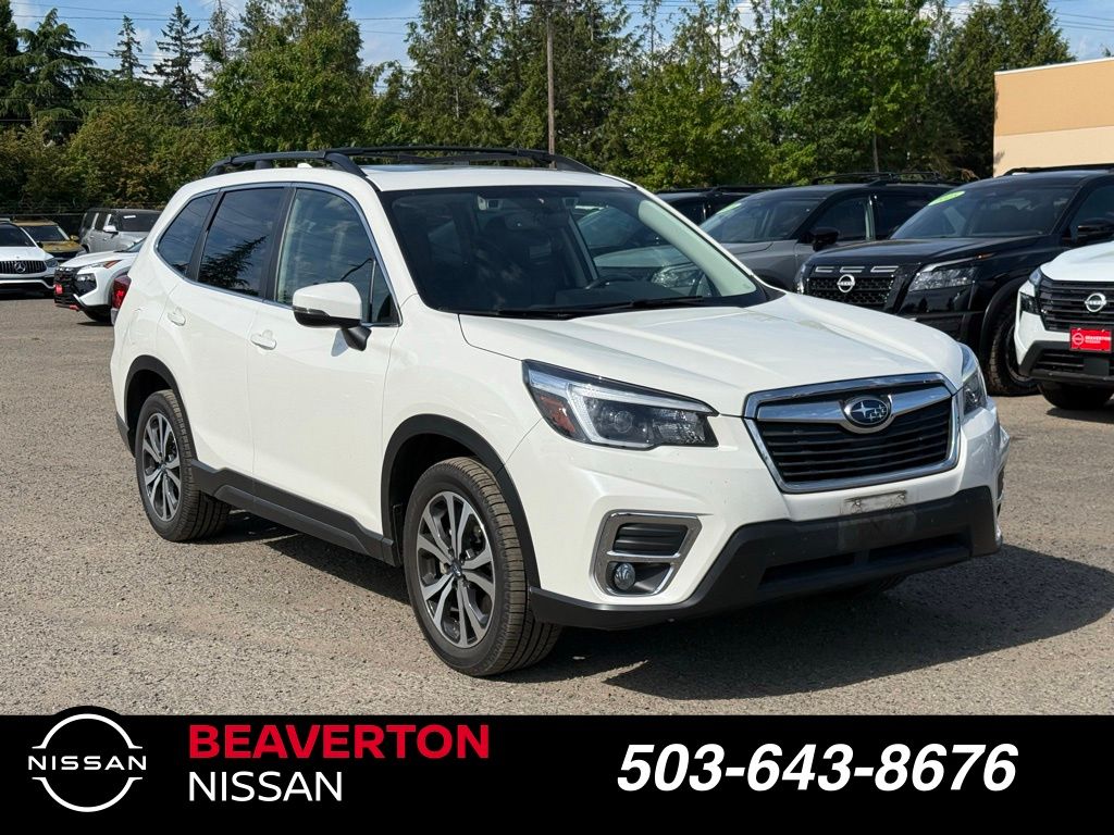 Crystal White Pearl 2021 Subaru Forester Limited Crossover AWD SUV / Crossover All-Wheel Drive Continuously Variable Transmission