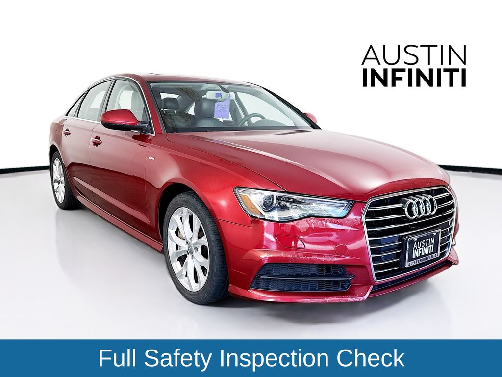 Red 2017 Audi A6 Sedan Front-Wheel Drive 7-Speed Automatic