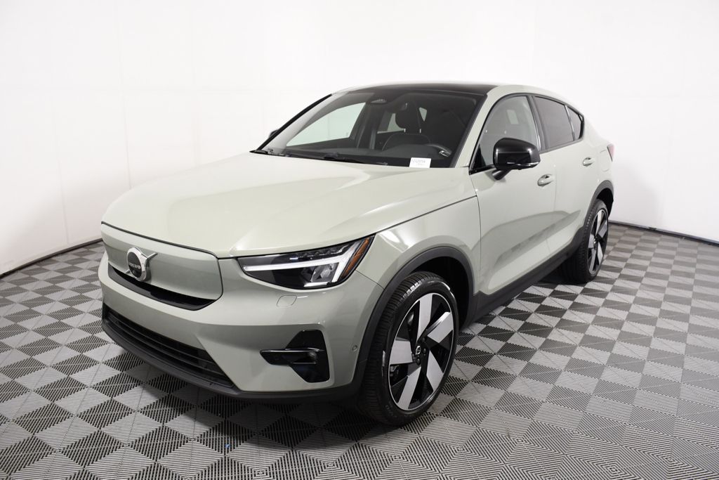 Sage Green Metallic 2023 Volvo C40 Recharge Twin Ultimate eAWD SUV / Crossover All-Wheel Drive 1-Speed Automatic