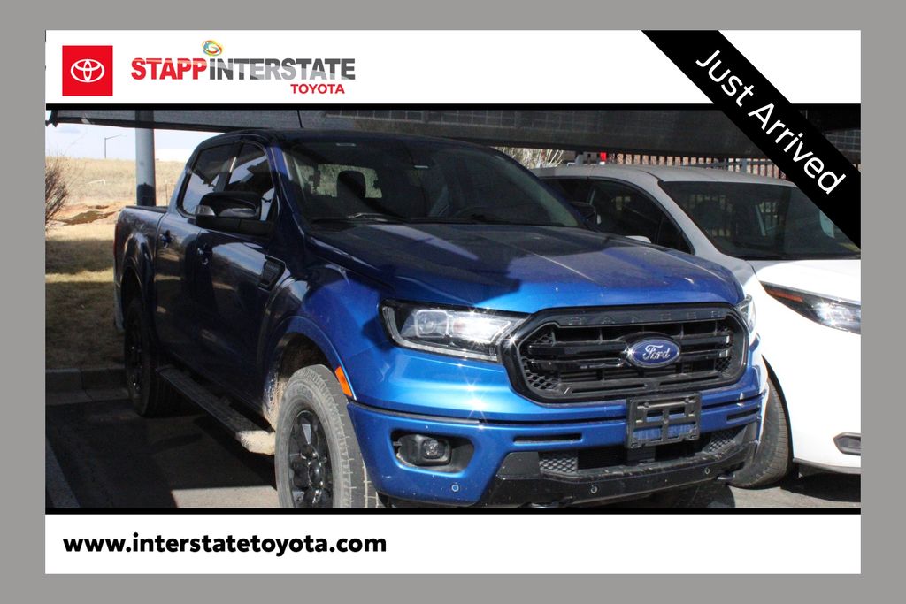 Lightning Blue 2019 Ford Ranger Lariat SuperCrew 4WD Pickup Truck Four-Wheel Drive Automatic