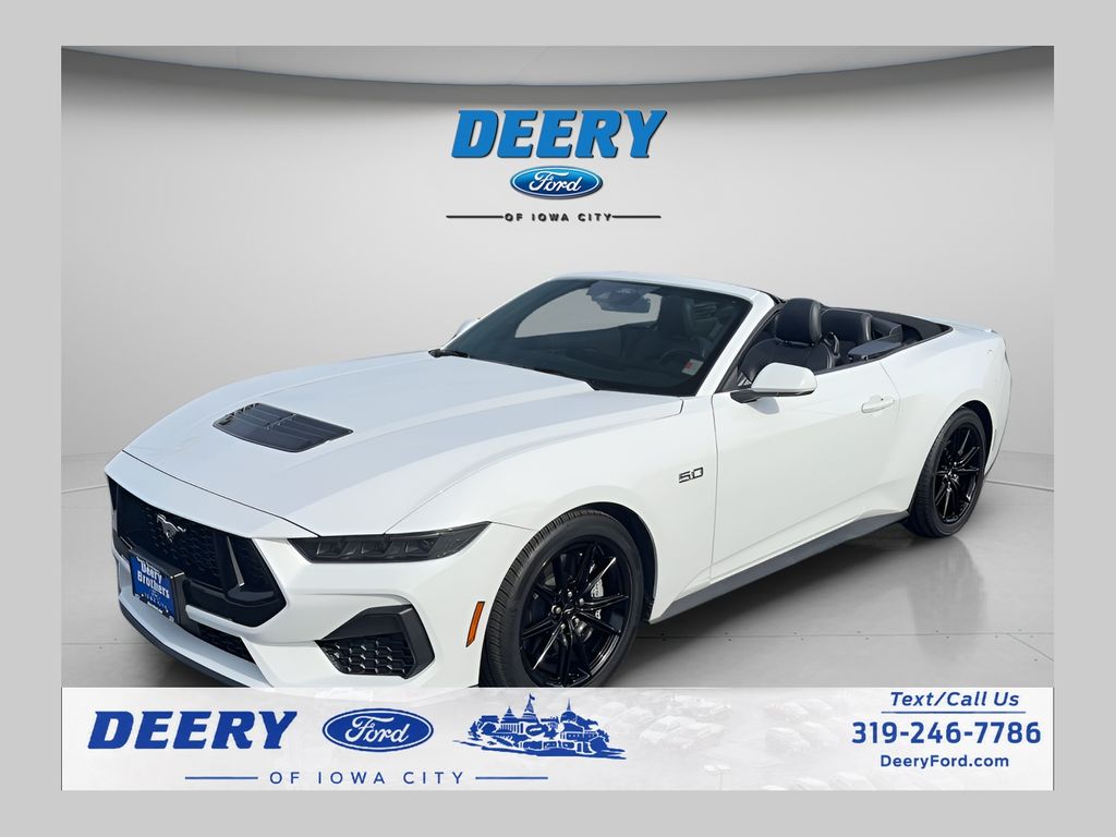 Oxford White 2025 Ford Mustang Convertible Rear-Wheel Drive Automatic