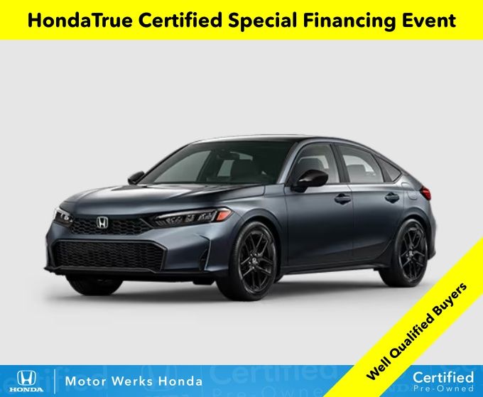 Meteorite Gray Metallic 2026 Honda Civic Hatchback Hatchback Front-Wheel Drive Continuously Variable Transmission
