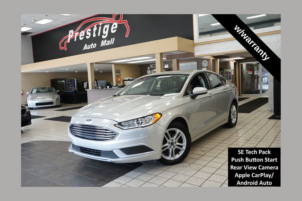 Ingot Silver 2018 Ford Fusion Sedan Front-Wheel Drive 6-Speed Automatic