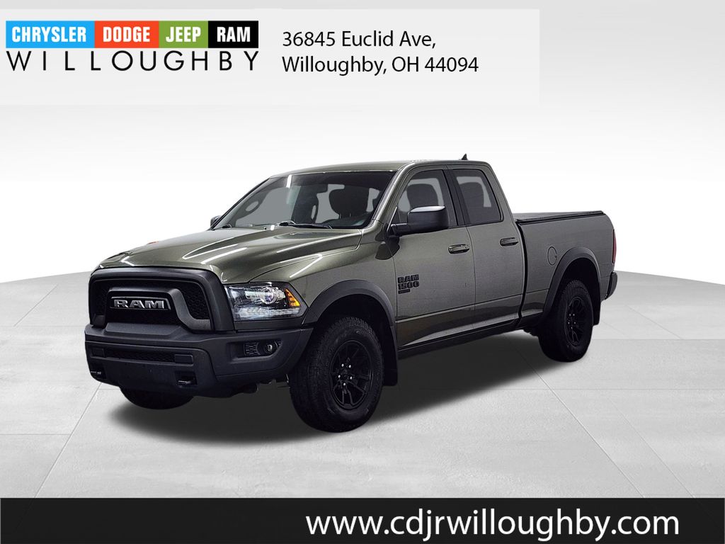 Olive Green 2021 RAM 1500 Classic Warlock Quad Cab 4WD Pickup Truck Four-Wheel Drive 8-Speed Automatic