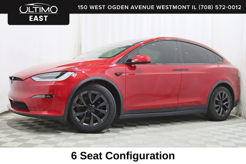 Red Multi-Coat 2022 Tesla Model X Plaid AWD SUV / Crossover All-Wheel Drive 1-Speed Automatic
