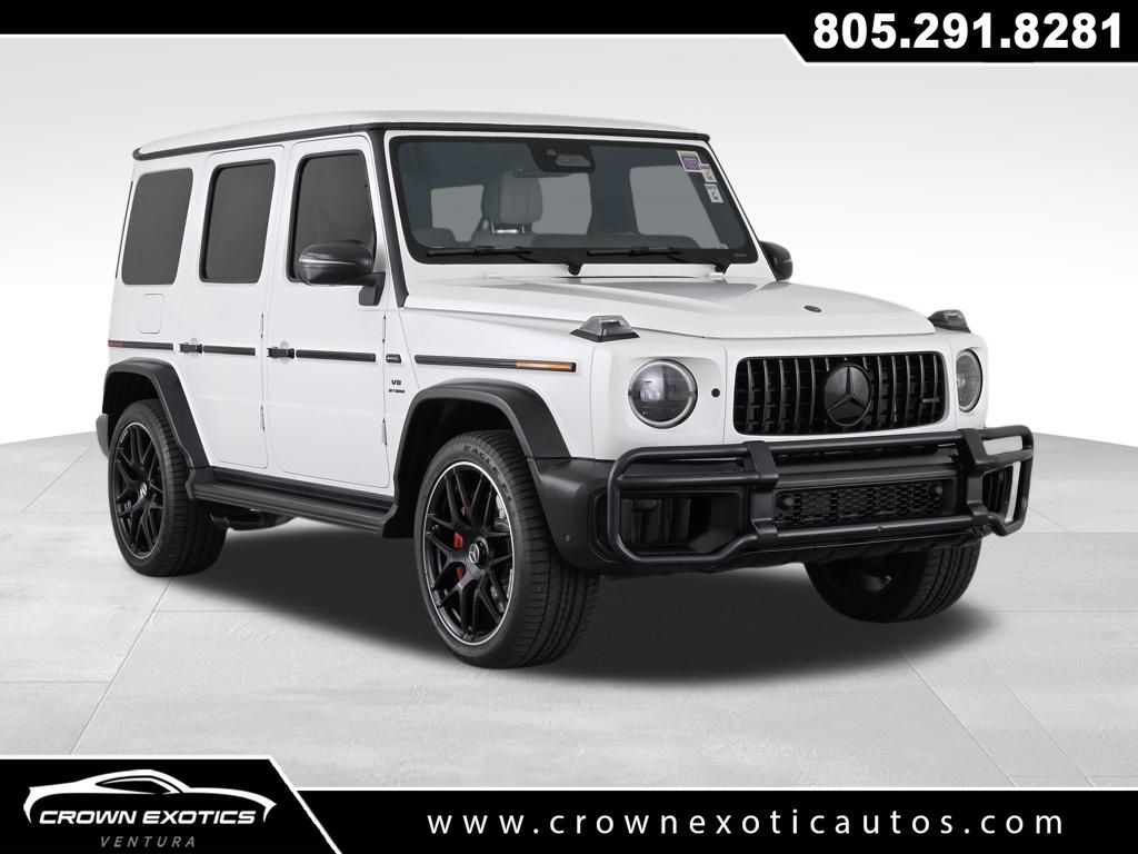 MANUFAKTUR Moonlight White Magno 2025 Mercedes-Benz G-Class AMG G 63 4MATIC SUV / Crossover All-Wheel Drive Automatic