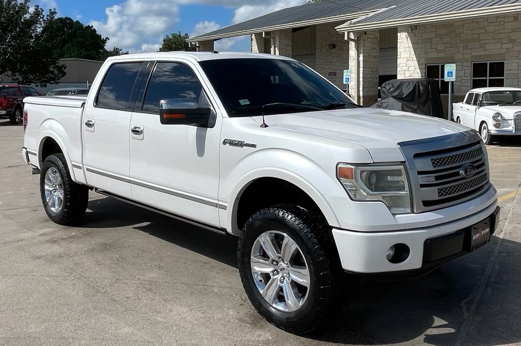 2013 Ford F-150 Platinum White at Bayway Cadillac of The Woodlands
