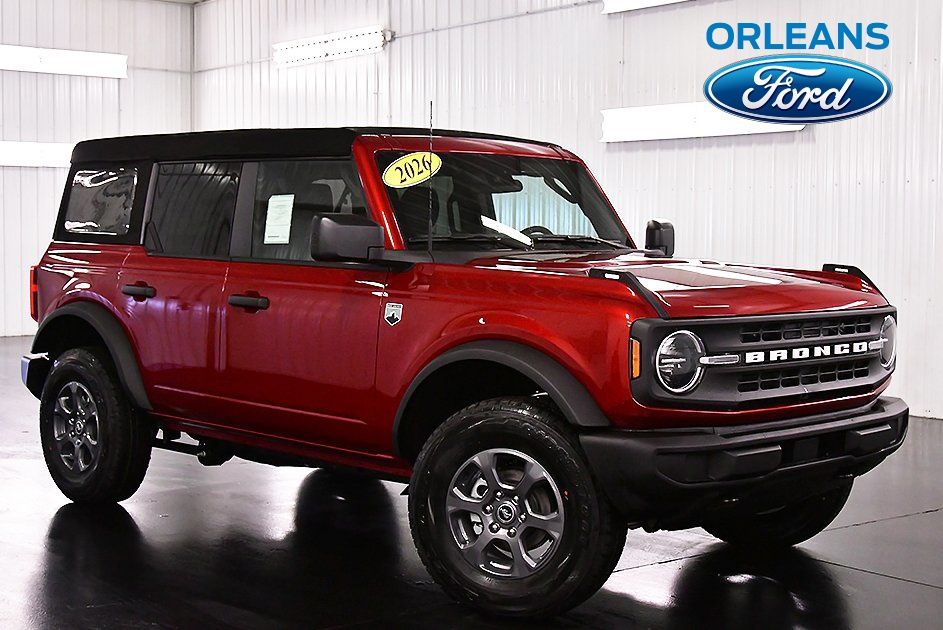 Ruby Red Metallic Tinted Clearcoat 2026 Ford Bronco SUV / Crossover Four-Wheel Drive Automatic
