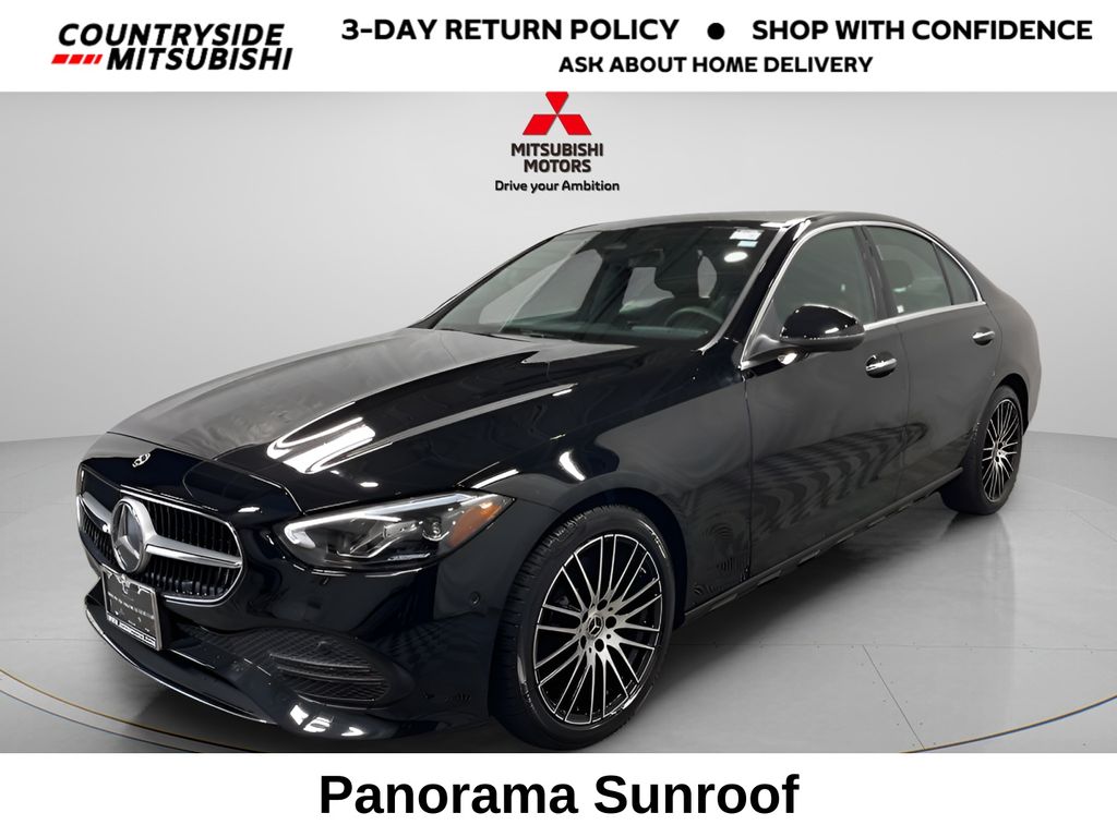 Black 2025 Mercedes-Benz C-Class C 300 4MATIC Sedan All-Wheel Drive 9-Speed Automatic