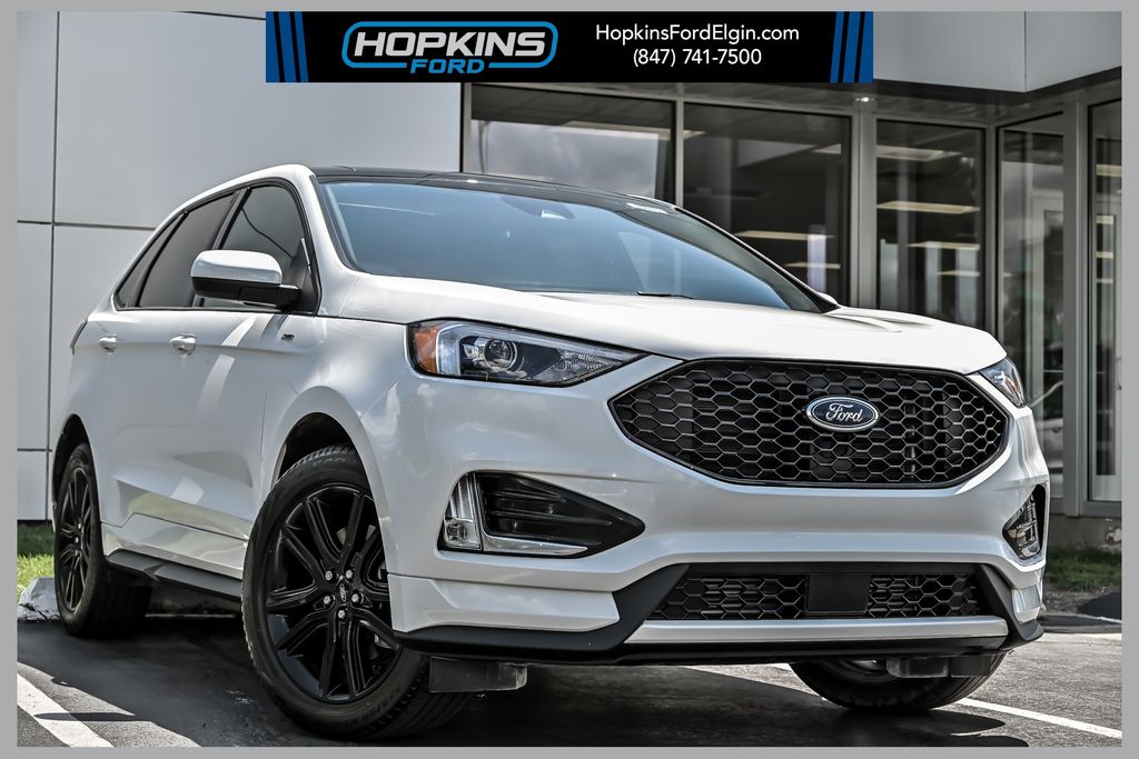 Star White Metallic Tri-Coat 2023 Ford Edge SUV / Crossover All-Wheel Drive 8-Speed Automatic