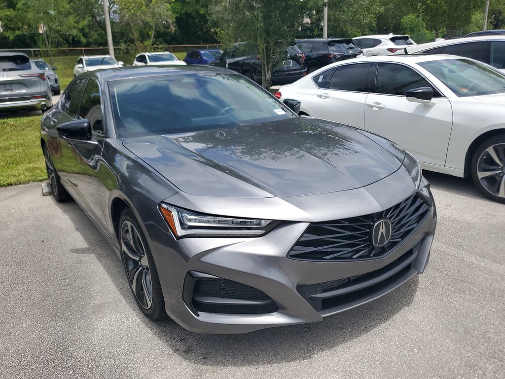 Liquid Carbon Metallic 2024 Acura TLX FWD with Technology Package Sedan Front-Wheel Drive Automatic