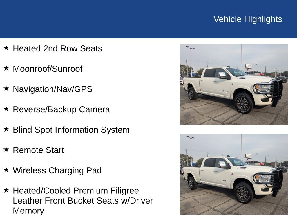 2023 Ram 2500 Limited Longhorn Crew Cab 4x4 6'4" Box