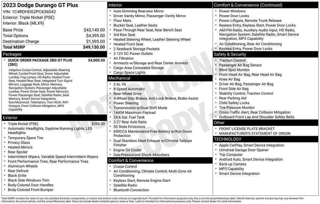 Used Car 2023 Dodge Durango  Gt Plus For Sale Under $30,000 In Austin, Texas