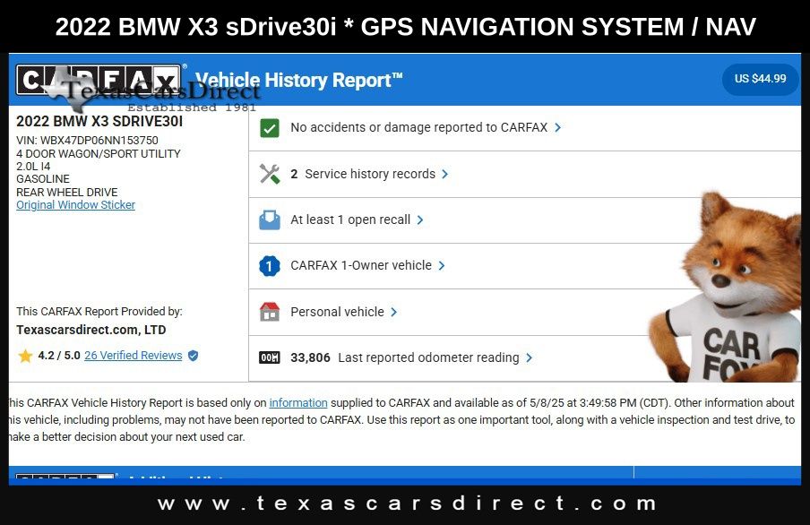 2022 BMW X3 sDrive30i photo