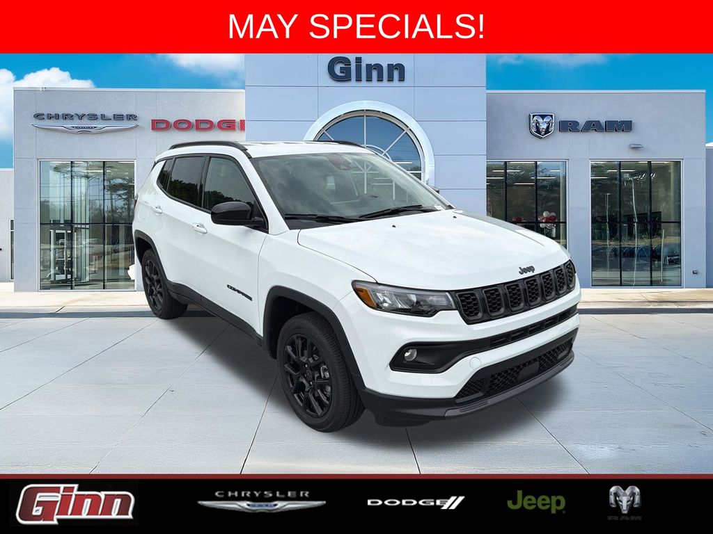 Bright White Clearcoat 2026 Jeep Compass Latitude 4WD SUV / Crossover Four-Wheel Drive 8-Speed Automatic