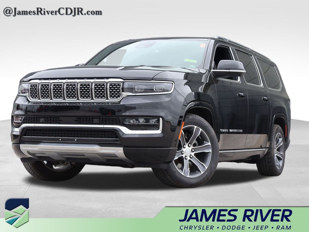 Diamond Black Crystal Pearlcoat 2024 Jeep Grand Wagoneer L 4WD SUV / Crossover Four-Wheel Drive 8-Speed Automatic