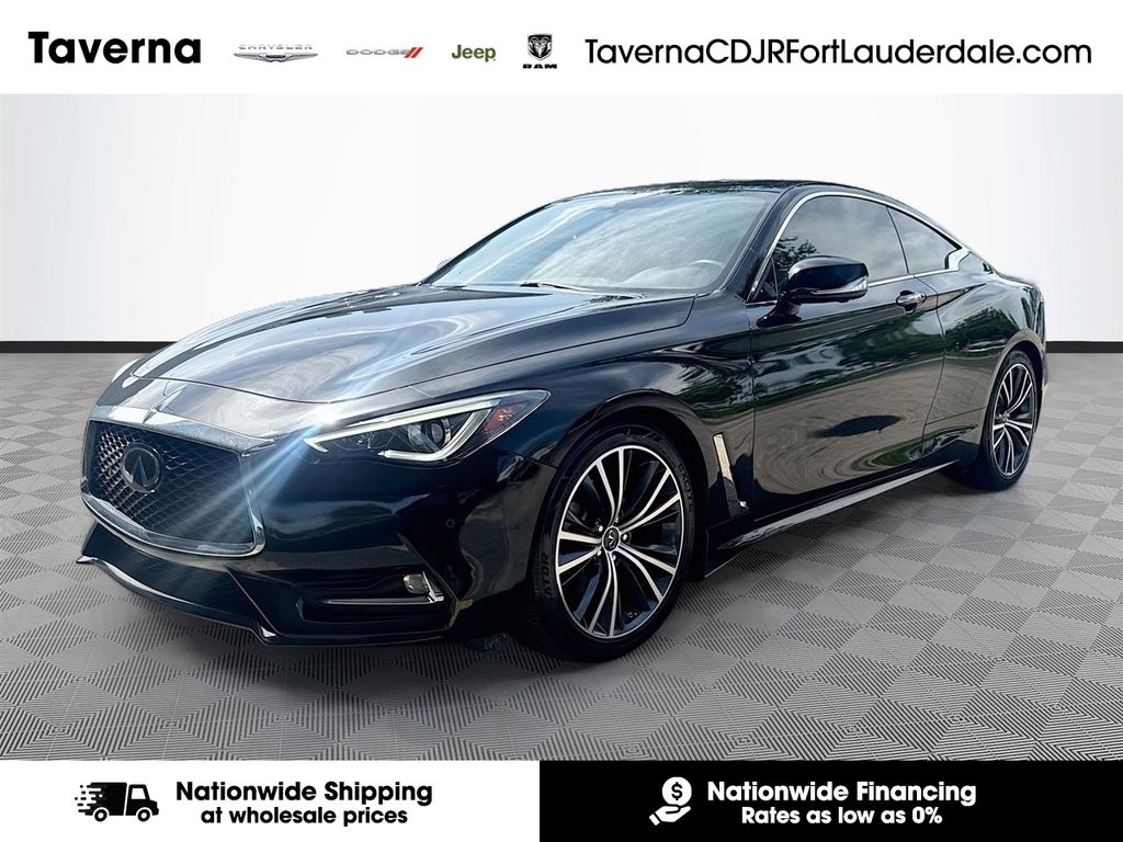Black Obsidian 2022 INFINITI Q60 Coupe Rear-Wheel Drive 7-Speed Automatic