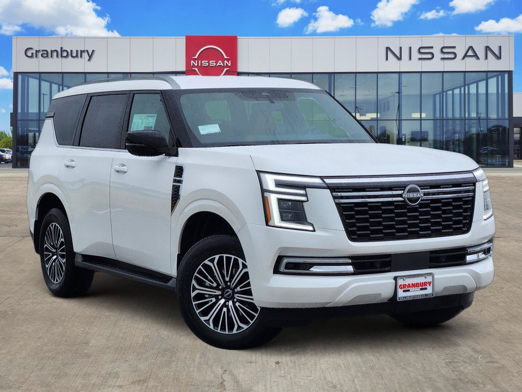 Aspen White Tricoat 2026 Nissan Armada SUV / Crossover Four-Wheel Drive 9-Speed Automatic
