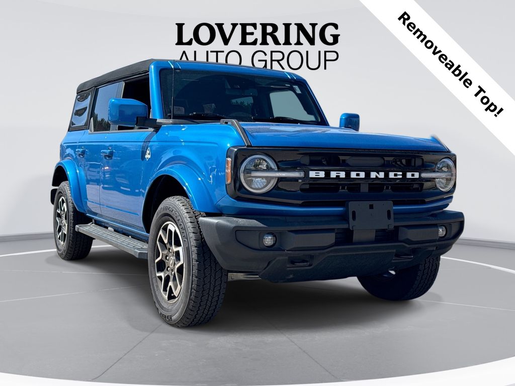 Velocity Blue Metallic 2024 Ford Bronco Outer Banks 4-Door 4WD SUV / Crossover Four-Wheel Drive Automatic