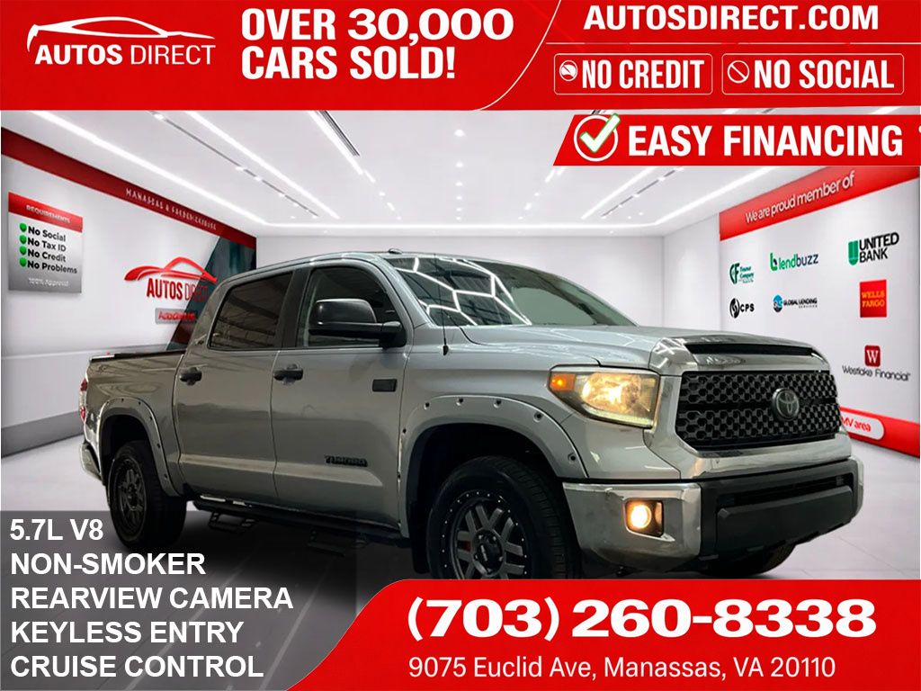 Silver Sky Metallic 2018 Toyota Tundra Pickup Truck Four-Wheel Drive 6-Speed Automatic Overdrive