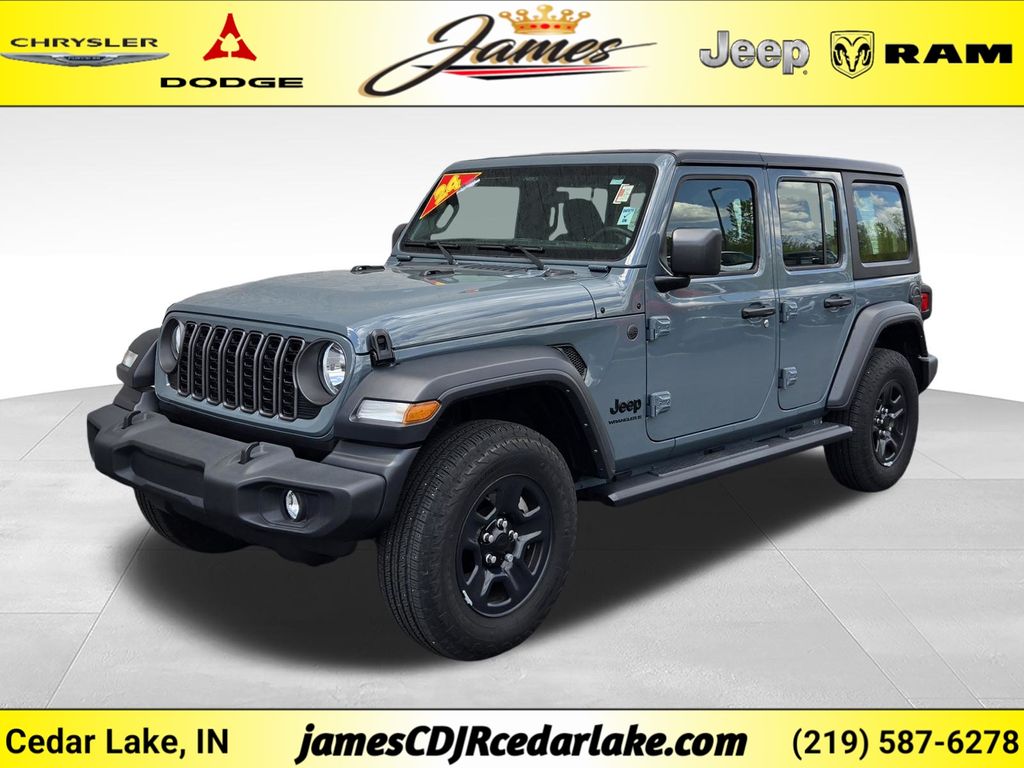 Anvil Clear Coat 2024 Jeep Wrangler SUV / Crossover Four-Wheel Drive 8-Speed Automatic