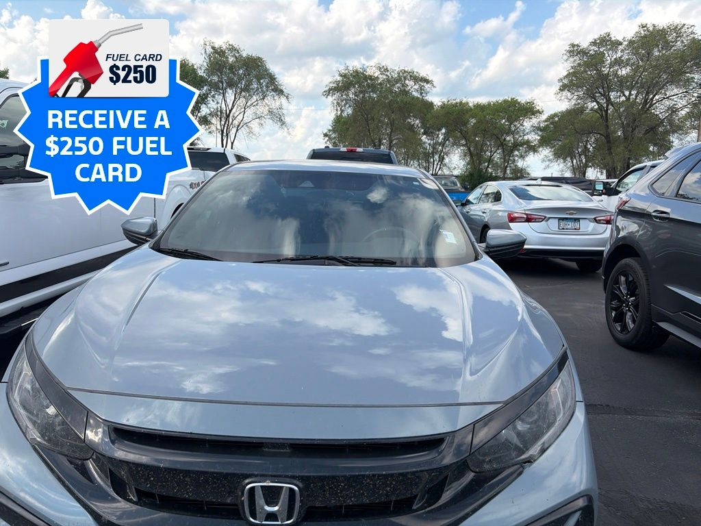 Blue 2021 Honda Civic Hatchback Hatchback Front-Wheel Drive Continuously Variable Transmission