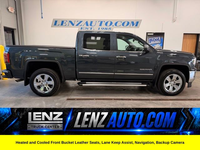 Dark Slate Metallic 2018 GMC Sierra 1500 Pickup Truck Four-Wheel Drive 8-Speed Automatic Overdrive