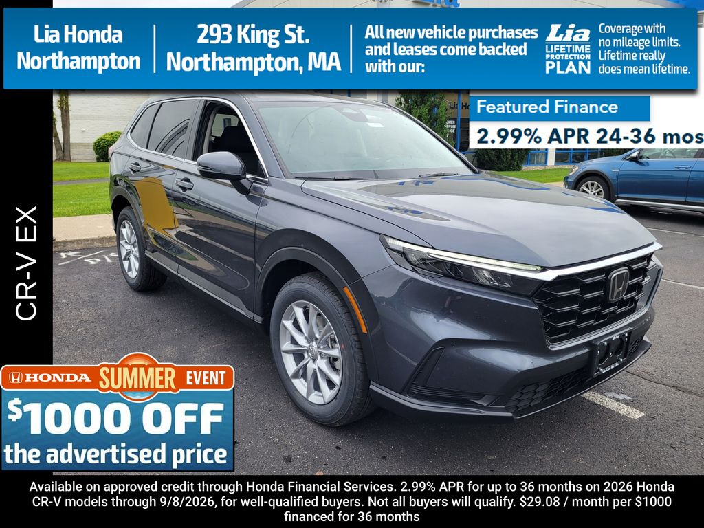 Meteorite Gray Metallic 2026 Honda CR-V SUV / Crossover All-Wheel Drive Continuously Variable Transmission