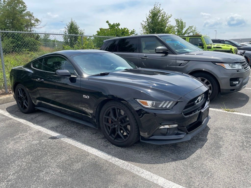 Black 2015 Ford Mustang GT Premium Coupe RWD Coupe Rear-Wheel Drive 6-Speed Manual