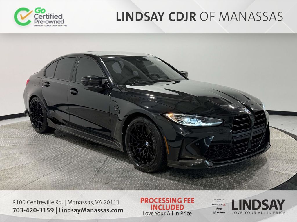 Black Sapphire Metallic 2023 BMW M3 RWD Sedan Rear-Wheel Drive 6-Speed Manual