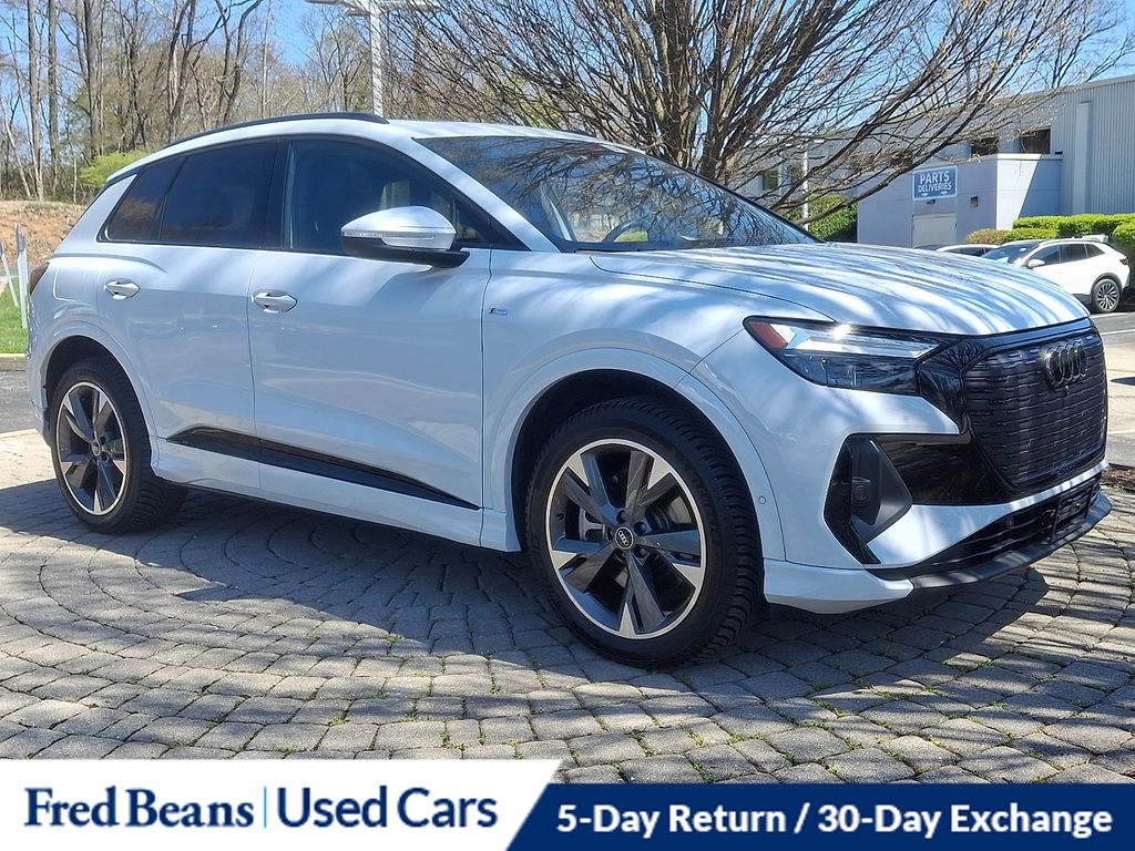 Glacier White Metallic 2023 Audi Q4 e-tron quattro Premium Plus 50 SUV / Crossover All-Wheel Drive Automatic