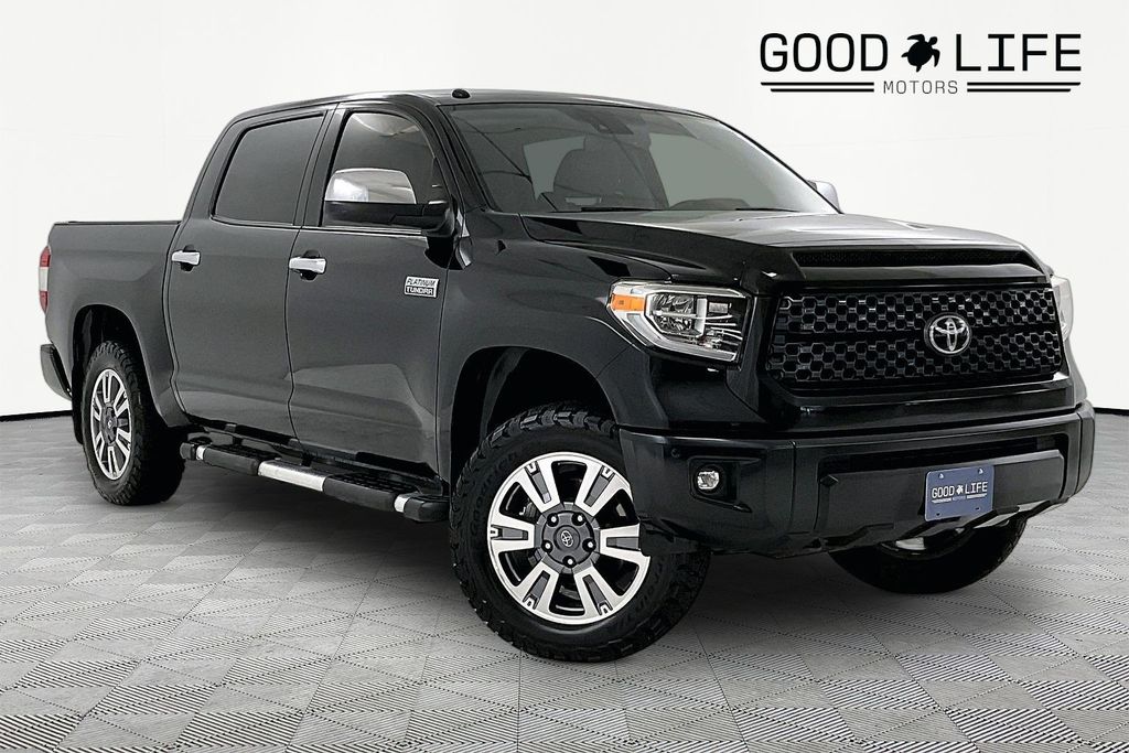 Midnight Black Metallic 2018 Toyota Tundra Pickup Truck Four-Wheel Drive 6-Speed Automatic Overdrive