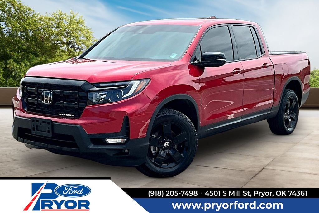 Red 2025 Honda Ridgeline Pickup Truck All-Wheel Drive 9-Speed Automatic