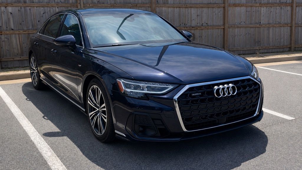 Firmament Blue Metallic 2024 Audi A8 Sedan All-Wheel Drive 8-Speed Automatic