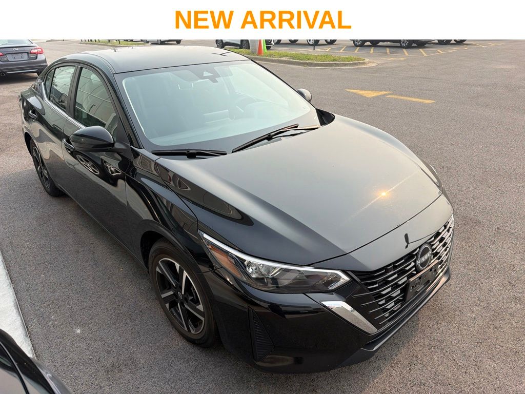 Black 2024 Nissan Sentra Sedan Front-Wheel Drive Continuously Variable Transmission