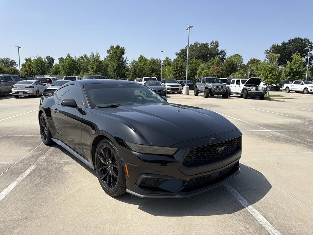 Shadow Black 2025 Ford Mustang Coupe Rear-Wheel Drive Automatic
