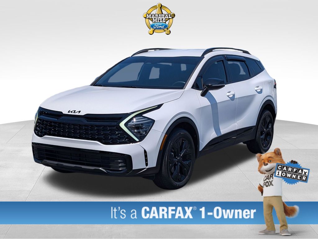Glacial White Pearl 2025 Kia Sportage SUV / Crossover All-Wheel Drive 8-Speed Automatic